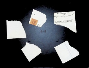 lot 53 image: Assorted Collection of Vintage Postal Stamp Fragments