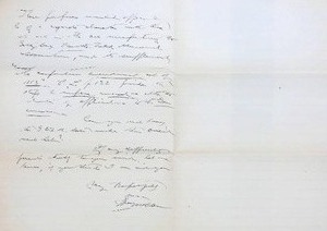 lot 64 image: Antique Handwritten Document Dated May 22, 1884