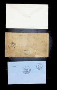 lot 70 image: Assortment of Three Vintage Postmarked Envelopes