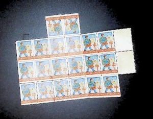 lot 71 image: 1945 Christmas Seals Christmas Wreath Holidays United States Stamps Cinderella BoB