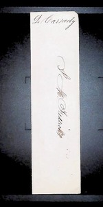 lot 93 image: 1864 Philadelphia Journal Receipt and J. Kennedy Signature Collection