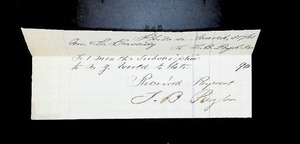 lot 113 image: 19th Century Handwritten Financial Ledger - S. Laverty and F.O. Sayre Transactions