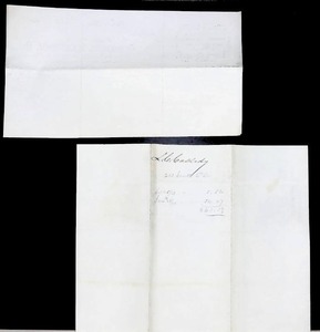 lot 104 image: 1868 Antique Handwritten Invoices from Daniel Wershon & Howell Brothers, Philadelphia