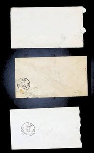 lot 147 image: Trio of Vintage Postmarked Envelopes, Late 19th to Early 20th Century