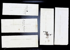 lot 165 image: Set of Five 1860s Bank of Commerce Checks from Philadelphia