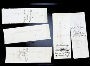 lot 167 image: Set of Five Historical Bank Checks from Philadelphia, Circa 1859-1860