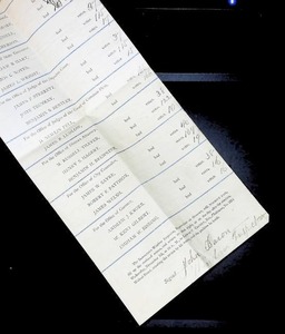 lot 175 image: 1877 Philadelphia Election Statement Document