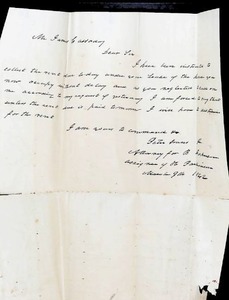 lot 177 image: 1862 Civil War-Era Handwritten Letter Addressed to Samuel Wadsworth