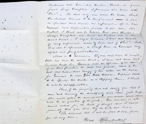 lot 178 image: Authentic 1862 Handwritten Civil War Era Correspondence from Harrisburg, PA