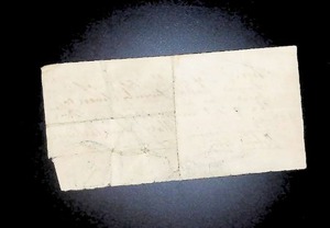 lot 181 image: 1843 Handwritten Historical Document with Personal Signatures
