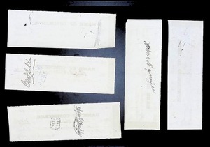 lot 188 image: Antique 1800s Bank of Commerce Checks Ensemble