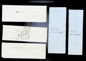 lot 189 image: Antique 1800s Bank of Commerce Checks Ensemble
