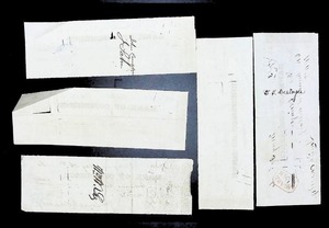 lot 194 image: Antique 1800s Bank of Commerce Checks Ensemble