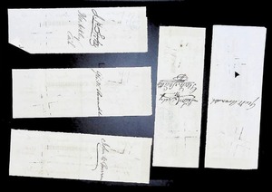 lot 195 image: Antique 1800s Bank of Commerce Checks Ensemble