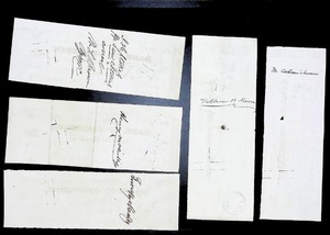 lot 214 image: Antique 1800s Bank of Commerce Checks Ensemble