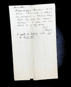 lot 206 image: Antique Handwritten Letter with Possible 1879 Date