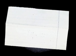 lot 207 image: Vintage Handwritten Note with Itemized List