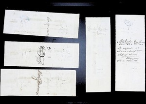 lot 223 image: Antique 1800s Bank of Commerce Checks Ensemble