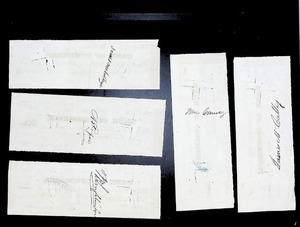 lot 224 image: Antique 1800s Bank of Commerce Checks Ensemble