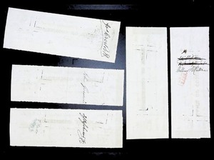 lot 235 image: Antique 1800s Bank of Commerce Checks Ensemble