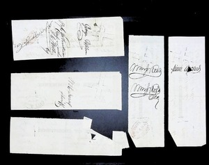 lot 244 image: Antique 1800s Bank of Commerce Checks Ensemble