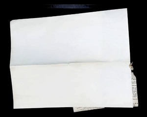 lot 252 image: 1877 Philadelphia Newspaper Advertising Invoice with Attached Article Snippet