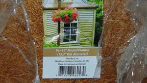 lot 19 image: Plant Best Renew Coco Basket Liner for 10 Basket Pack of 12