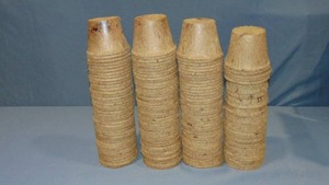 lot 32 image: Mixed Lot of 5 Fiber Grow Pots - 144 Pots