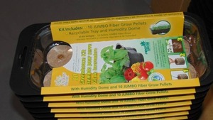 lot 35 image: Plant Best Fiber Grow 10 Pellet Greenhouse Kit Case of 24