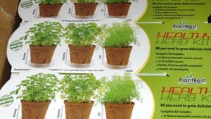 lot 72 image: Plant Best Healthy Kitchen Essentials Grow kits 3 Packs - 4 Cases of 12