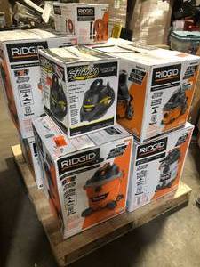 Pallet of Assorted WetDry Shop Vacs Various Models Sizes and Conditions Customer Returns See Pictures