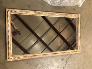 Home Decorators Collection Large Rectangle Brown Antiqued Classic Accent Mirror (41 in. H x 23 in. W)   Customer Returns See Picture