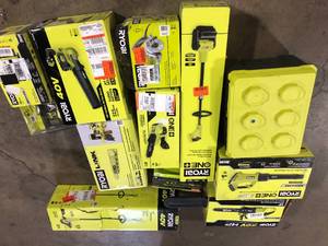 Lot of Assorted Ryobi Lawn Care Items  Various Models and Conditions Customer Returns See Pictures