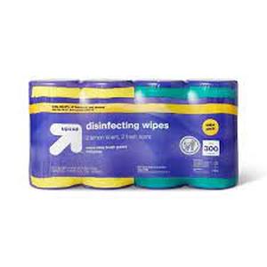 lot 22 image: Lemon and Fresh Scent Disinfecting Wipes - 300ct4pk - up & up