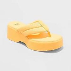 lot 67 image: Womens Angela Platform Sandals - Wild Fable Orange 10