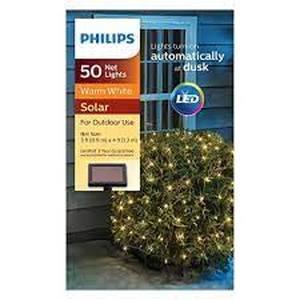 lot 69 image: Philips Solar 50 string Net Lights Multi Warm White