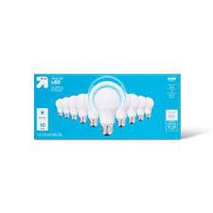 lot 80 image: LED 60W 10pk Light Bulbs Soft White - up & up