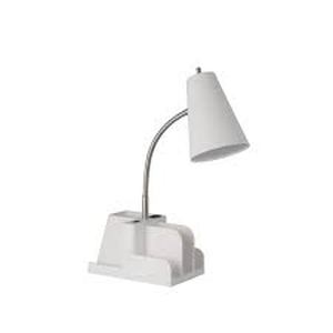 lot 90 image: Organizer Task Lamp (Includes LED Light Bulb) - Room Essentials-White