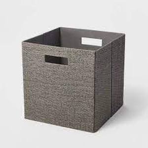 lot 58 image: 13 x 13 Fabric Bin - Brightroom-Dark Gray