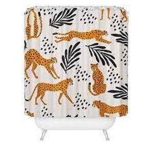 lot 120 image: Cheetah Shower Curtain Art by BlueLeLa - society6