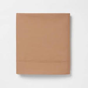 lot 133 image: 300 Thread Count Ultra Soft Flat Sheet - Threshold-Twin-Brown