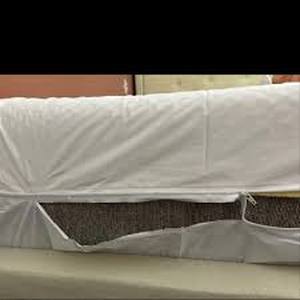 lot 147 image: 2pk Light Filtering Window Curtain Panels - Room Essentials-42W x 84L-White-Queen