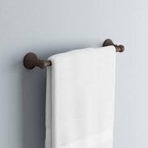 lot 195 image: Delta Crestfield 18 in. Wall Mount Towel Bar Bath Hardware Accessory in Venetian Bronze