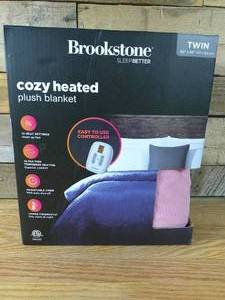 lot 182 image: Heated Blanket - Brookstone-Twin-Pink
