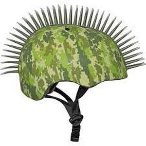 lot 208 image: Raskullz Digital Camo Mohawk Child Helmet - Green