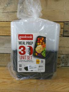 lot 234 image: GoodCook Meal Prep Single Cavity Container - 30pk