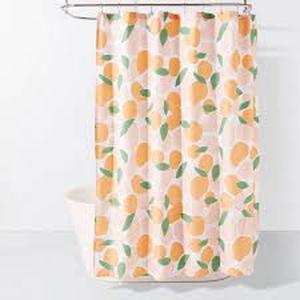 lot 251 image: Fruit Microfiber Shower Curtain - Room Essentials