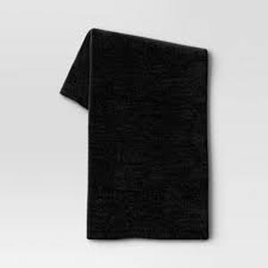 lot 267 image: 50x60 Shiny Chenille Throw Blanket - Threshold-Black