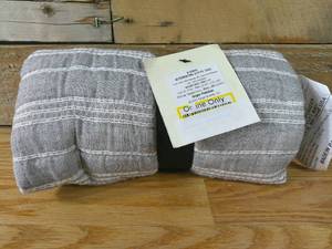 lot 253 image: Hearth & Hand with Magnolia Alternating Stripe King Sham Gray