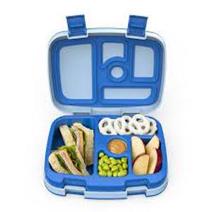 lot 287 image: Bentgo Kids Brights Leakproof, 5 Compartment Bento-Style Kids Lunch Box-Blue